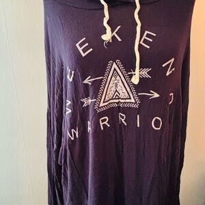 Spoiled Dark Hoodie with Cream Drawstrings